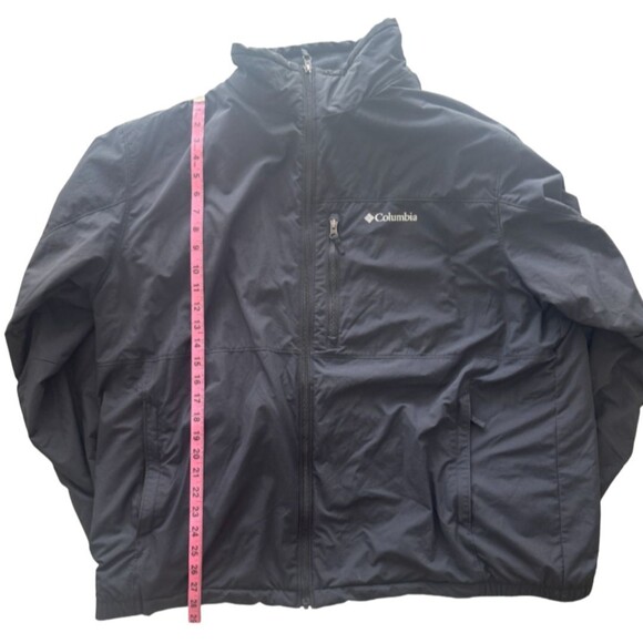 Columbia Northern Utilizer Insulated Jacket Men XXL Fleece 1/4 Zip Black Outdoor - Picture 7 of 9
